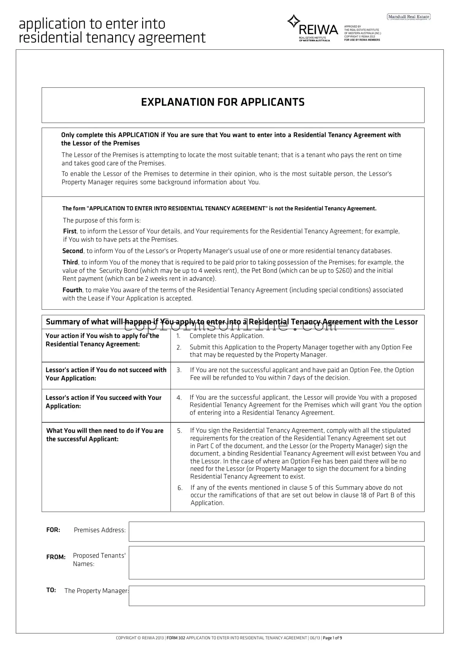 Fill Out a Valid Reiwa Tenancy Application Form