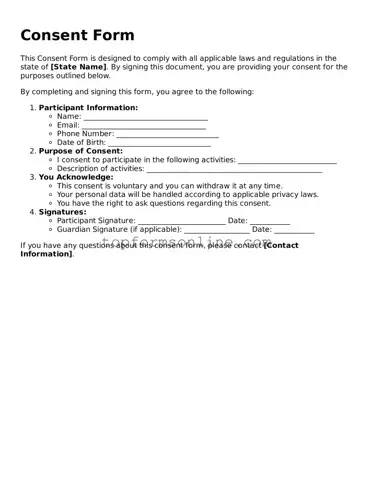 Valid Consent Template