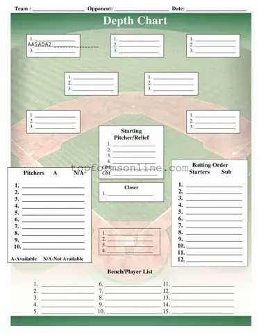 Fill Out a Valid Baseball Field Lineup Form