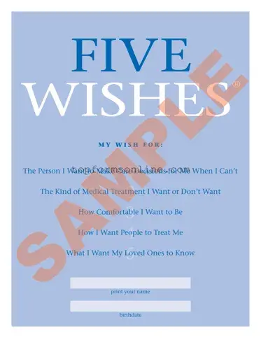 Fill Out a Valid 5 Wishes Document Form