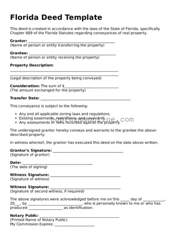 Printable Florida Deed Template