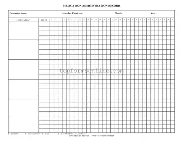 Fill Out a Valid Medication Administration Record Sheet Form